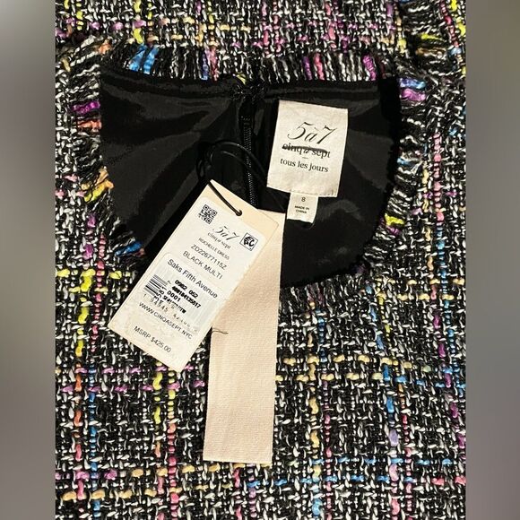 Cinq à Sept Rochelle Belted Tweed Minidress size 8 - Picture 13 of 14